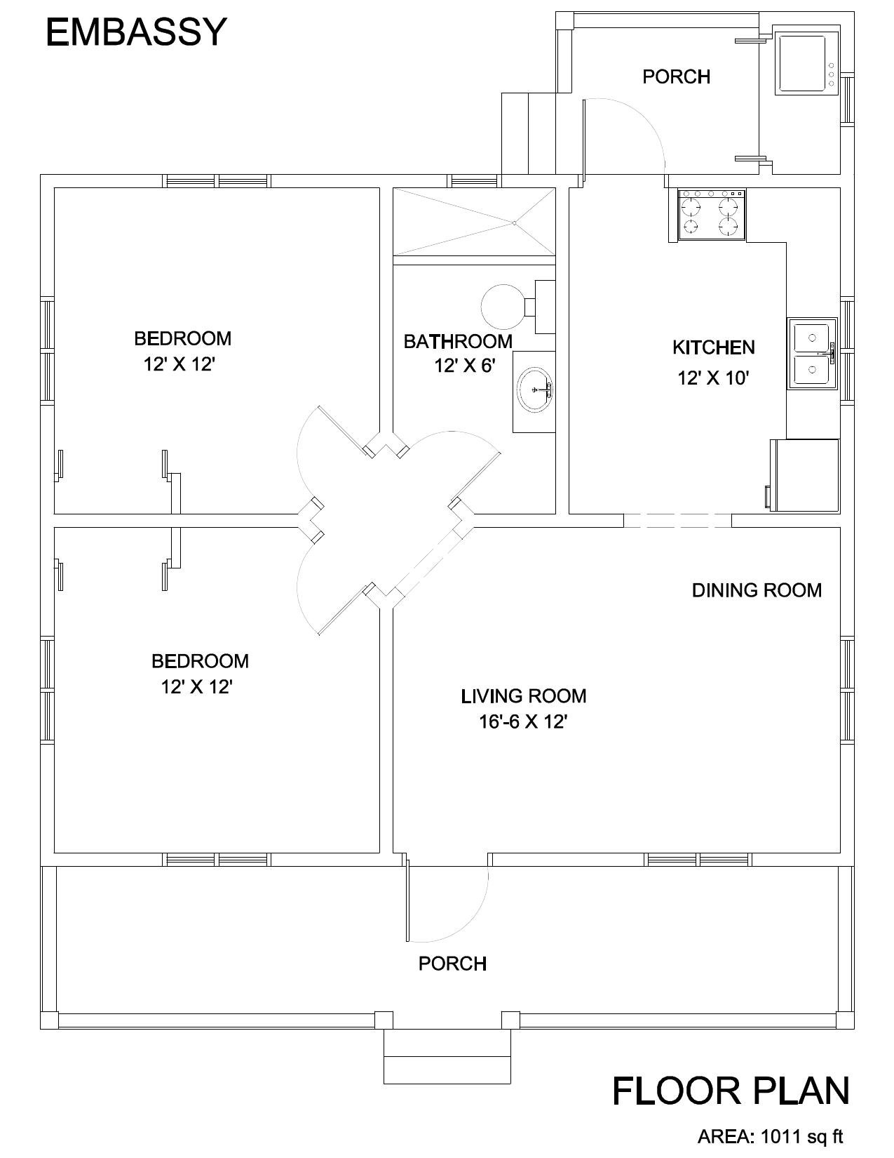 Embassy floor plan