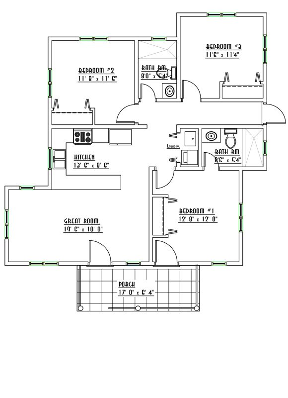 Evening Drew floor plan