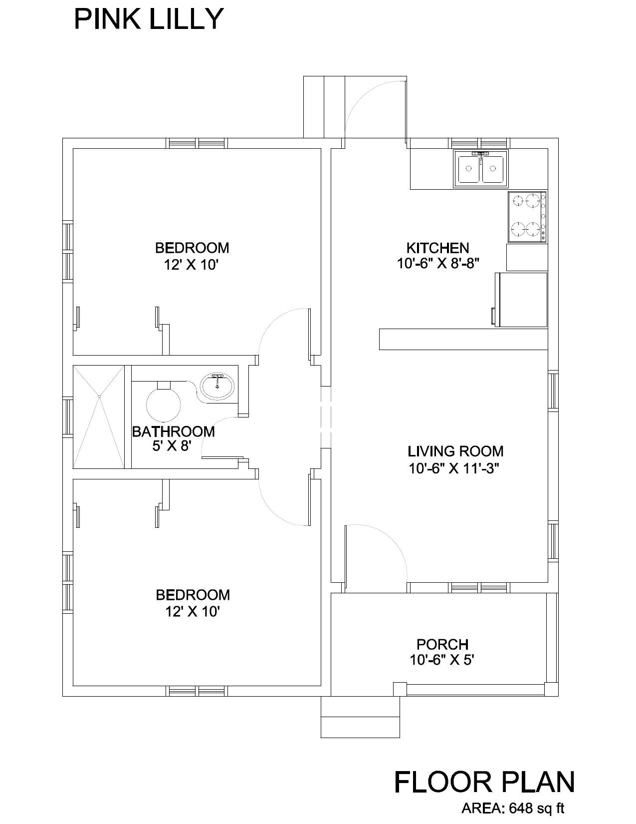 Pink Lily floor plan