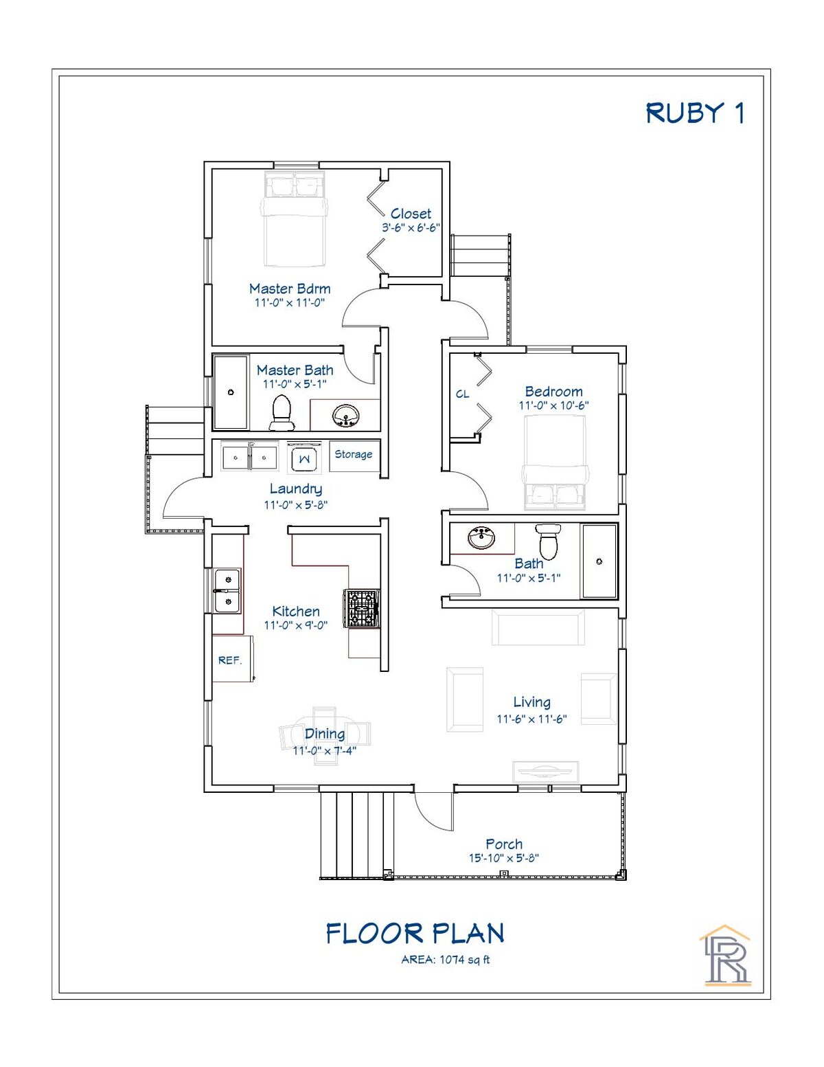 Ruby 1 floor plan