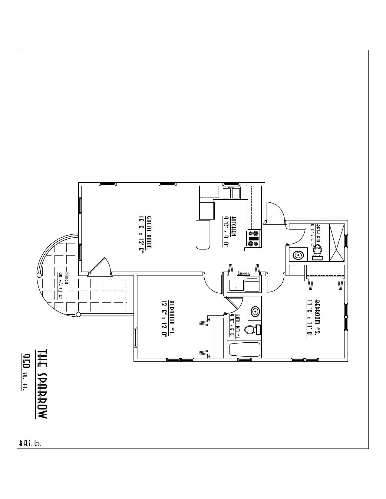 The Sparrow floor plan