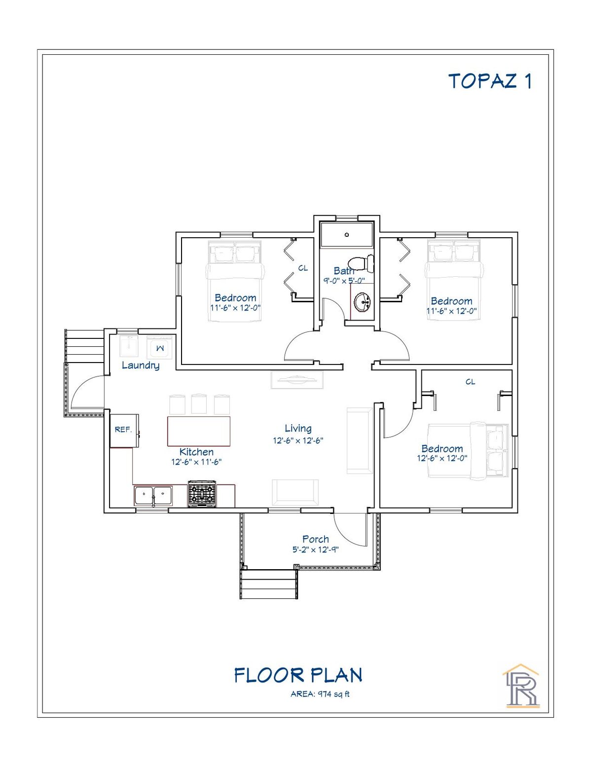 Topaz 1 floor plan